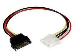StarTech.com SATA 15-Pin-zu-Molex (4-Pin) Stromkabel – 0,305 m