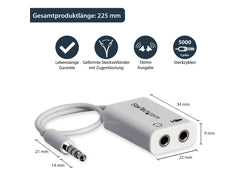 StarTech.com Audio-Splitter, 3,5 mm