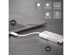 StarTech.com USB-C auf VGA Adapter USB 3.2 1920×1200 – Weiss