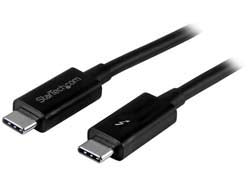 StarTech.com Thunderbolt 3 (USB-C) Kabel – 20 Gbit/s – 1 m – PD 100 W – PVC-Mantel – Schwarz