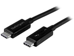 StarTech.com Thunderbolt 3 (USB-C) Kabel – 40 Gbit/s – 0,5 m – PD 100 W – Schwarz