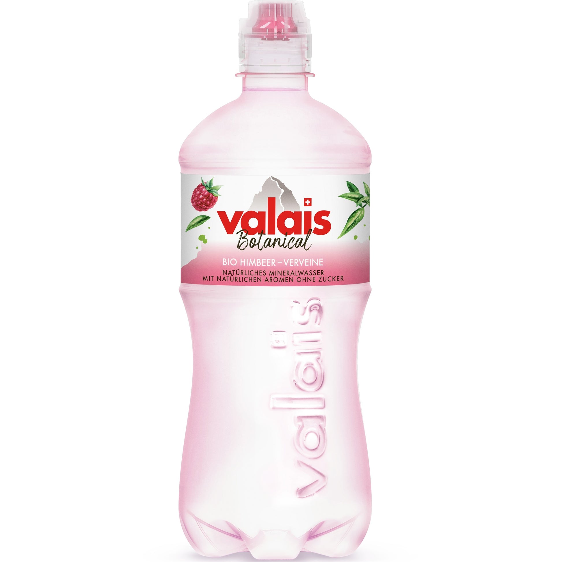 Valais Aromatisiertes Wasser Botanica, Himbeer & Verveine, zuckerfrei – 7,5 dl