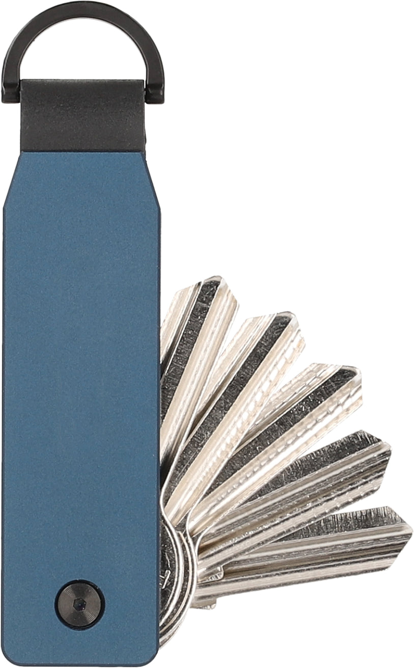 Valenta Schlüssel-Organizer – bis zu 6 Schlüssel, Aluminium, Blau