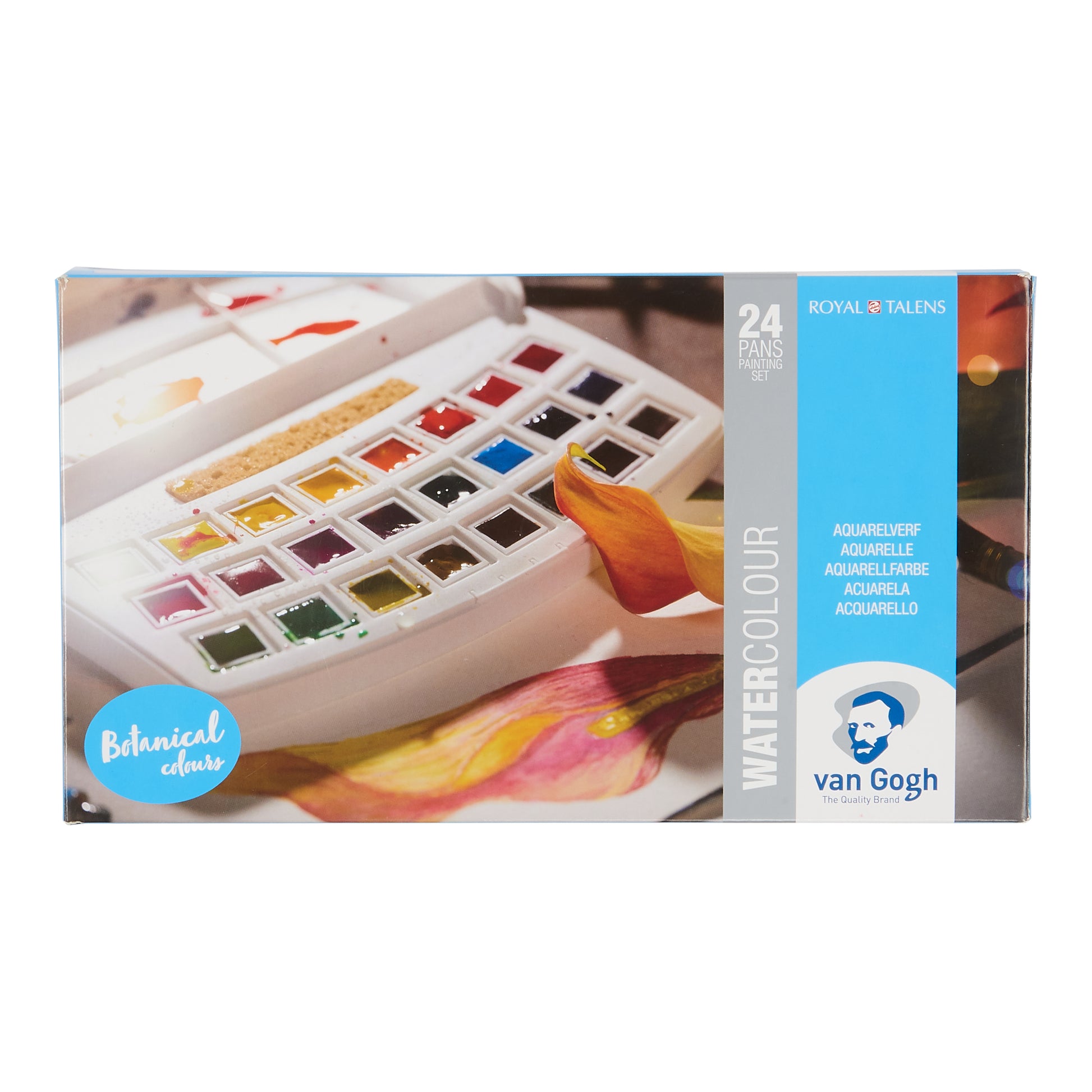 Van Gogh Pocket Box Botanic – Aquarellfarben (Kasten) – 24 Farben