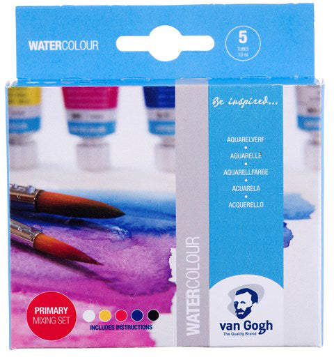 Van Gogh Aquarellfarben – Primärfarben-Mischset – 5 Farben – 5×10 ml (50 ml)