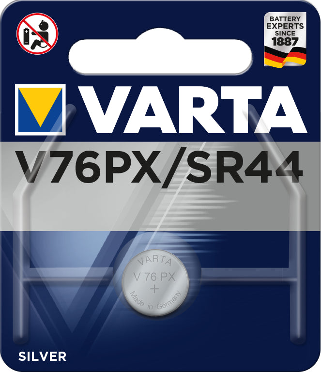 Varta Knopfzelle SR44, Silberoxid, 1,55 V – 1 Stk.