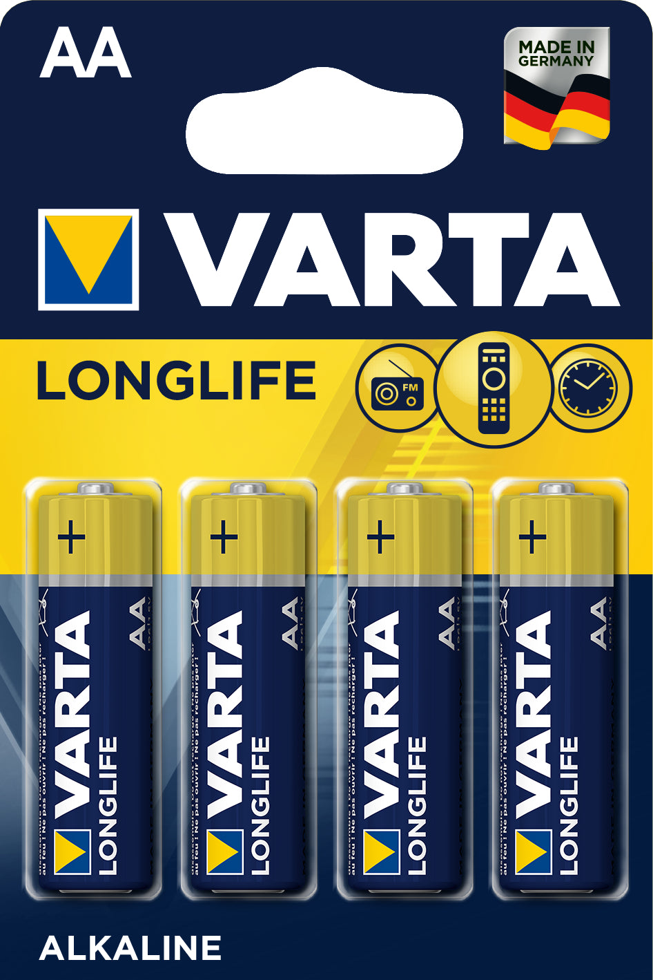 Varta AA Batterien, Alkaline, 1,5 V – 4 Stk.