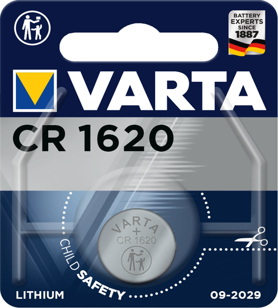 Varta Knopfzelle CR1620 – Lithium, 3 V – 1 Stk.