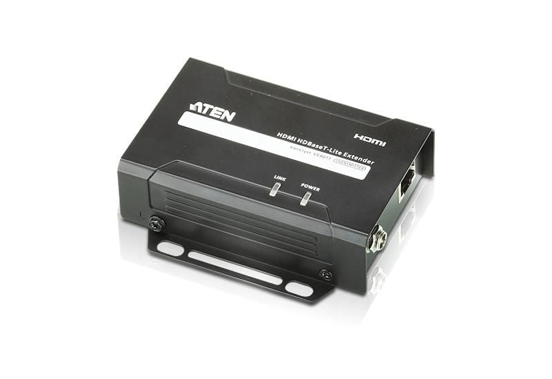 ATEN VE801T – Sender – 4K UHD, HDBaseT (RJ‑45), HDMI, 70 m – Schwarz, Metall