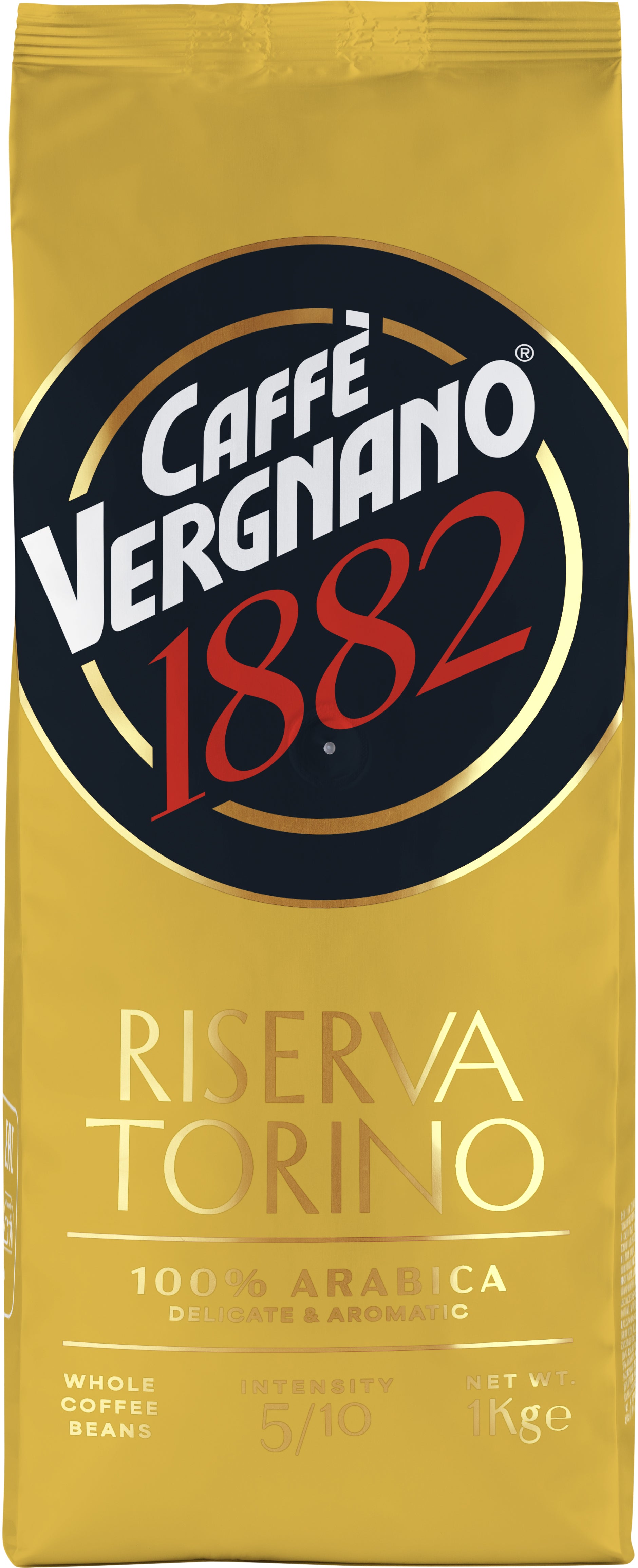 Vergnano Riserva Torino Arabica – Bohnenkaffee – Espresso, 100% Arabica, 1 kg
