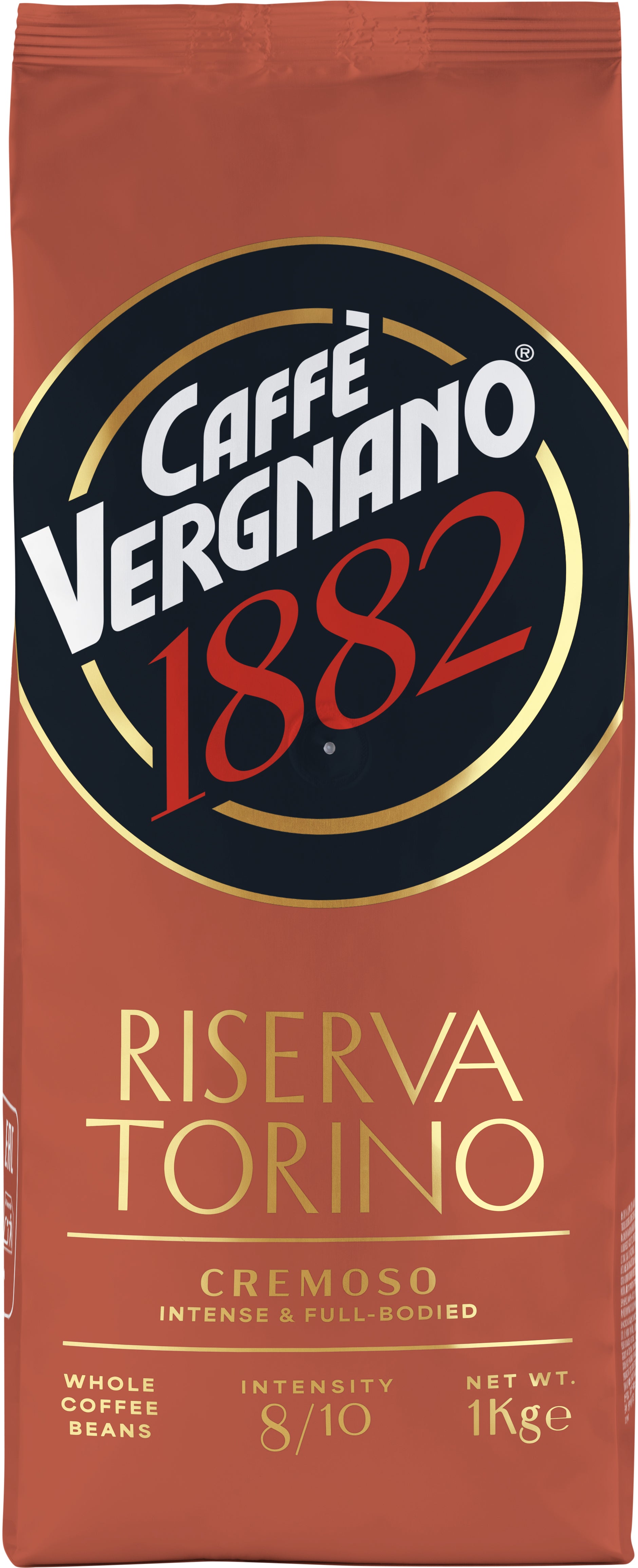 Vergnano Riserva Torino Cremoso – Bohnenkaffee – Espresso, Arabica/Robusta, 1 kg