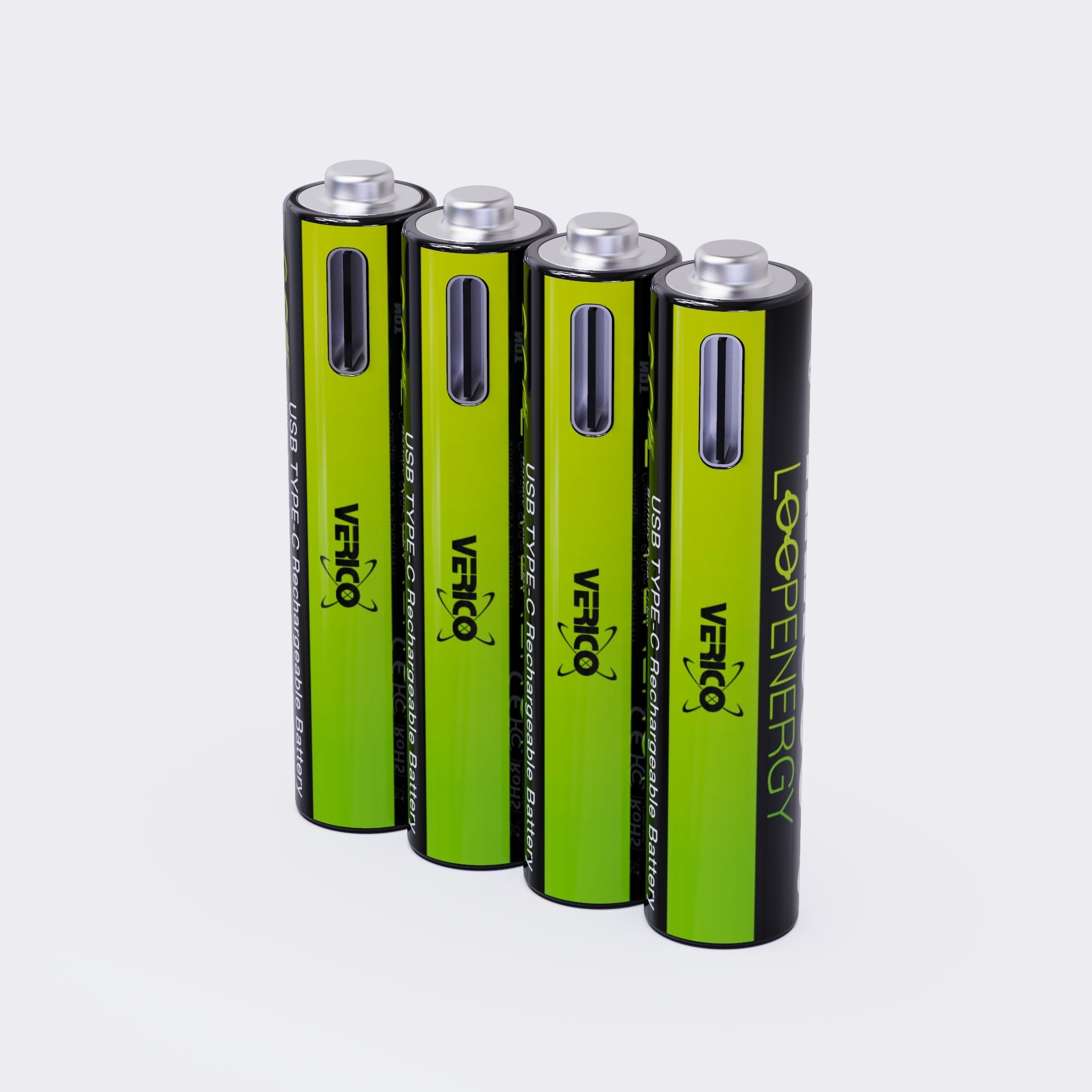 Verico AAA Akkus, Li-Ion, 600 mAh, 1,5 V – 4 Stk.