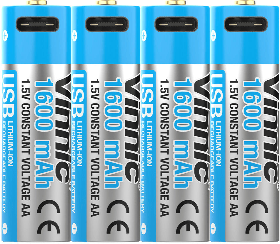 Vinnic AA Akkus, Li-Ion, 1600 mAh – 4 Stk.