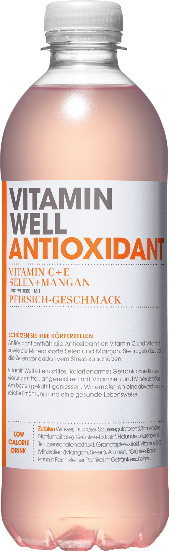 Neutral Vitamin Well – Vitaminwasser Antioxidant, Pfirsich – 5 dl