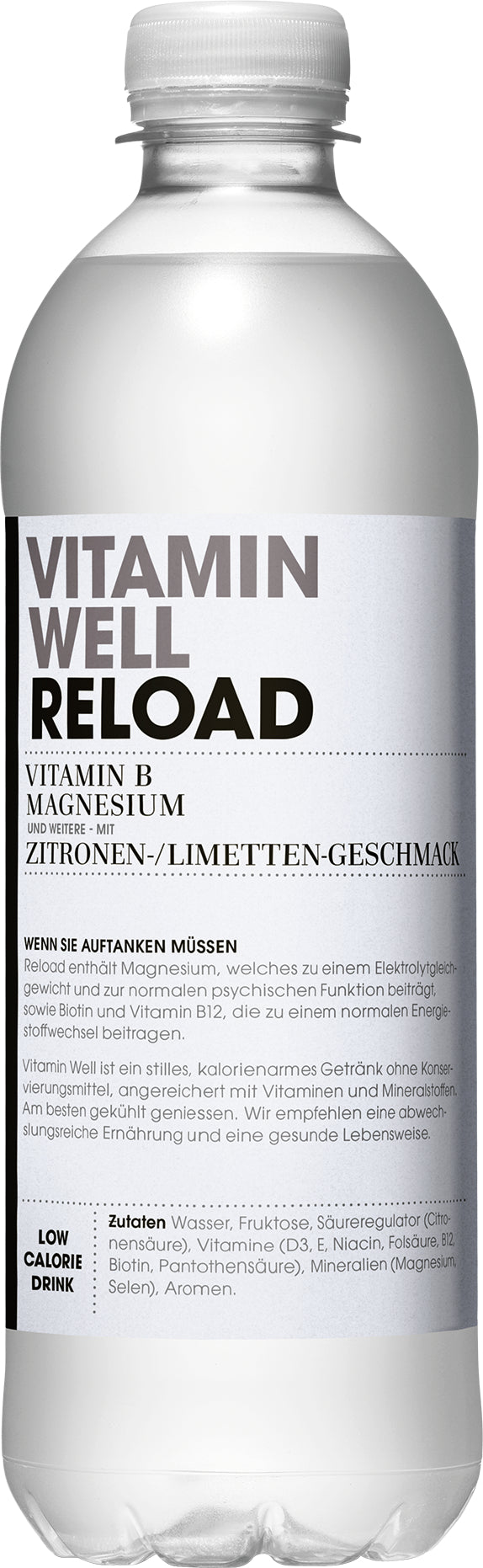 Vitamin Well – Vitaminwasser Reload, Zitrone & Limette – 5 dl