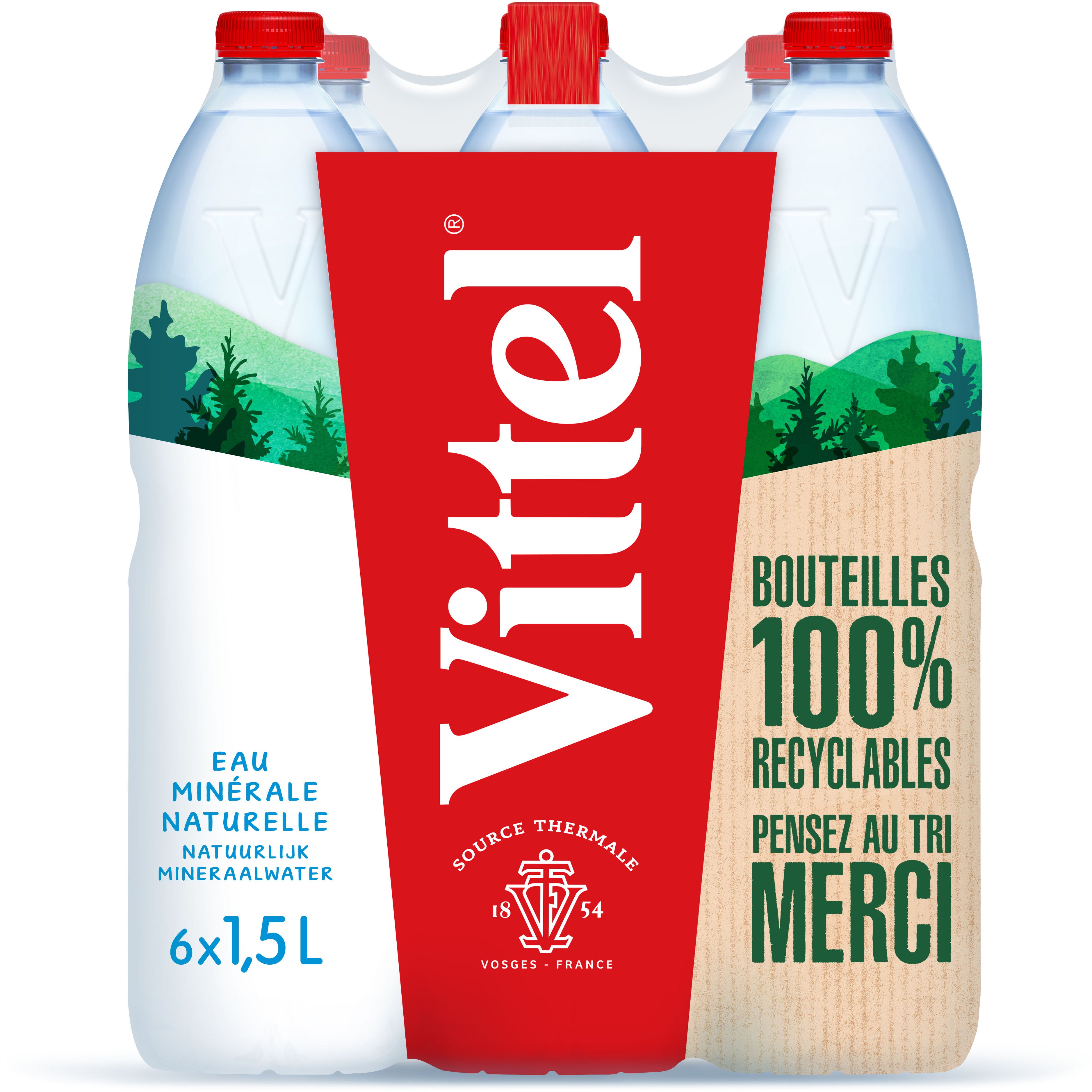Vittel Mineralwasser still – 6 × 1,5 l