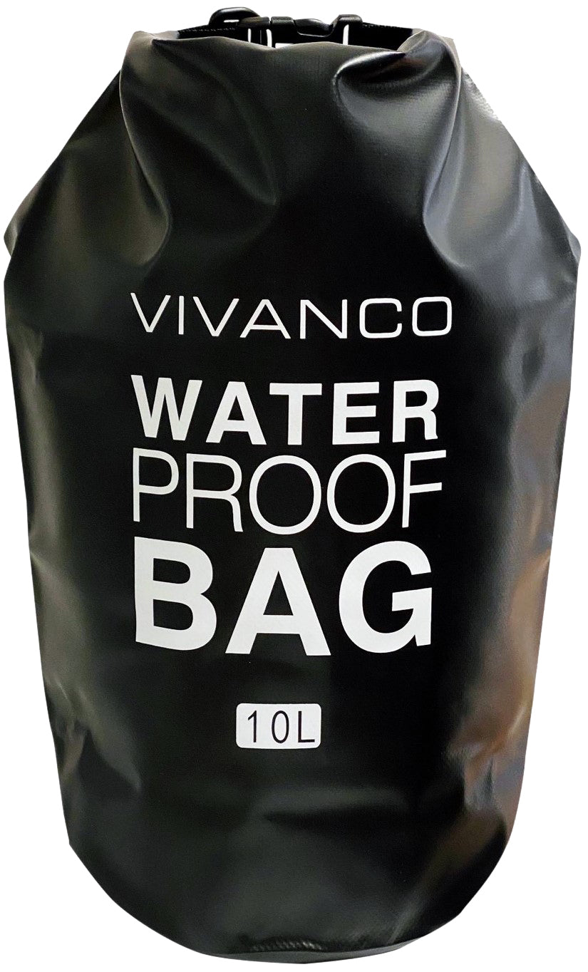 Vivanco Dry Bag – Reisebeutel, 10 l, Schwarz