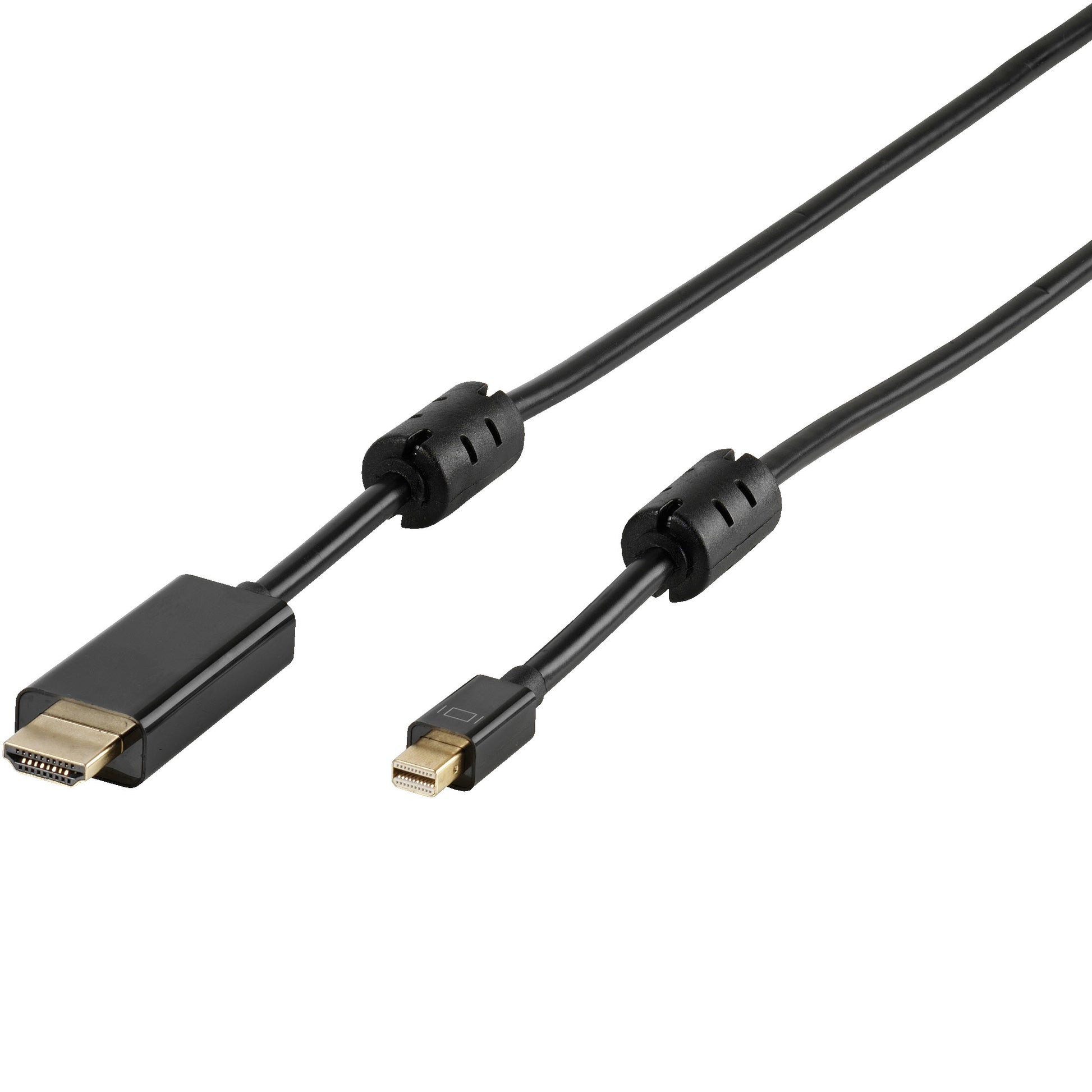 Vivanco Mini DisplayPort auf HDMI Kabel – 1,8 m – für Geräte mit Mini DisplayPort und HDMI-Eingang