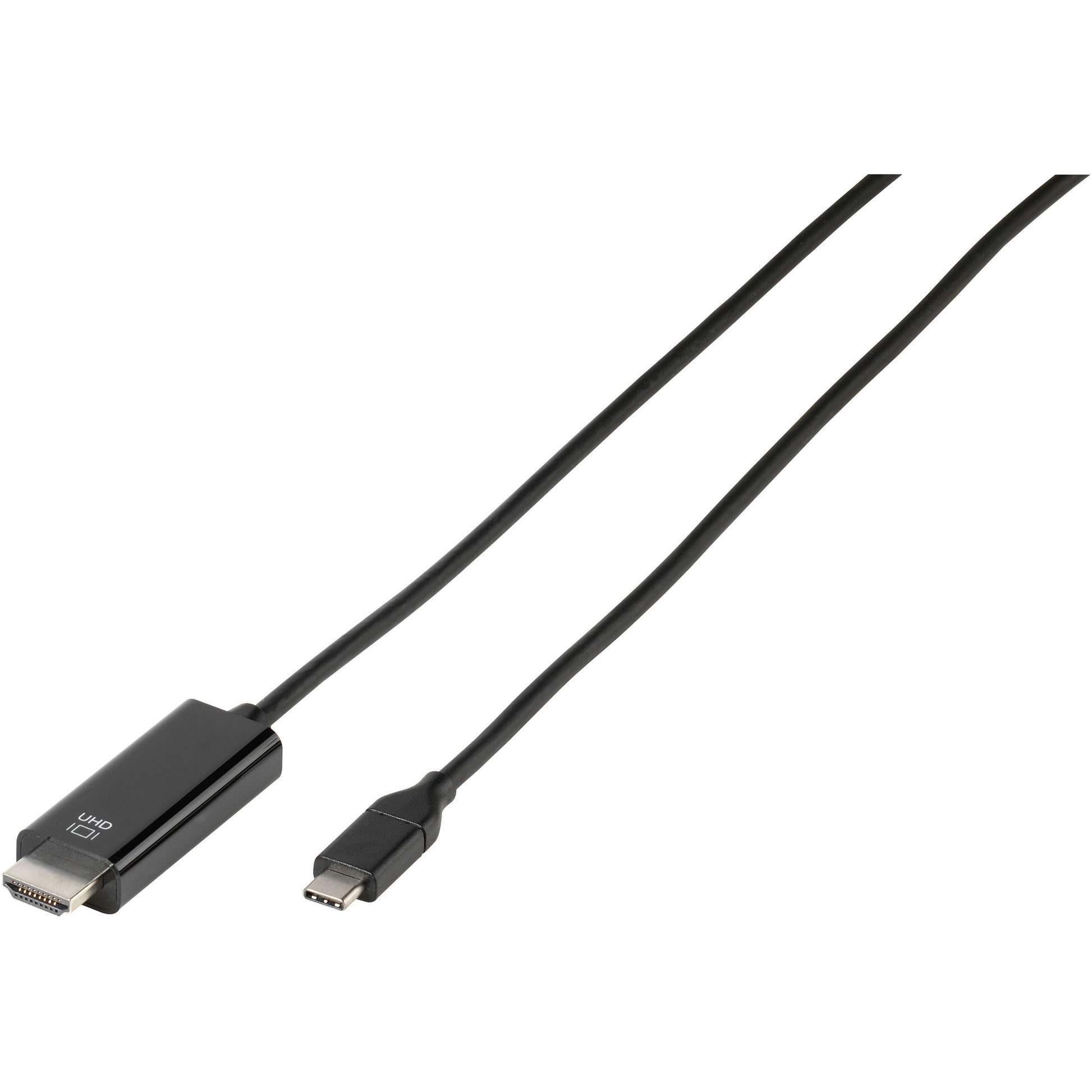Vivanco CC UC HD 15 Kabel USB-C zu HDMI – 4K (4096 × 2160) @ 60 Hz, 1,5 m, Schwarz