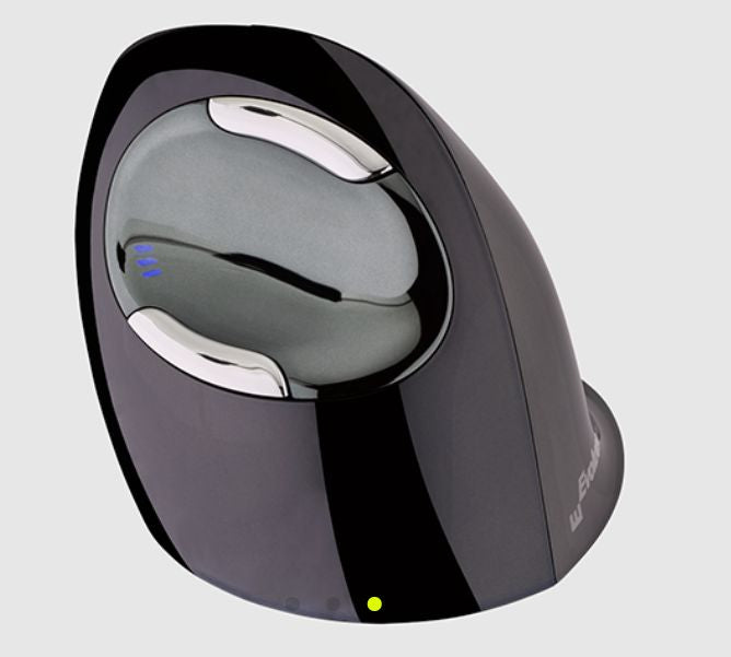 Evoluent Vertical Mouse D Ergonomische Maus – kabellos, für Rechtshänder, vertikal, schwarz/grau
