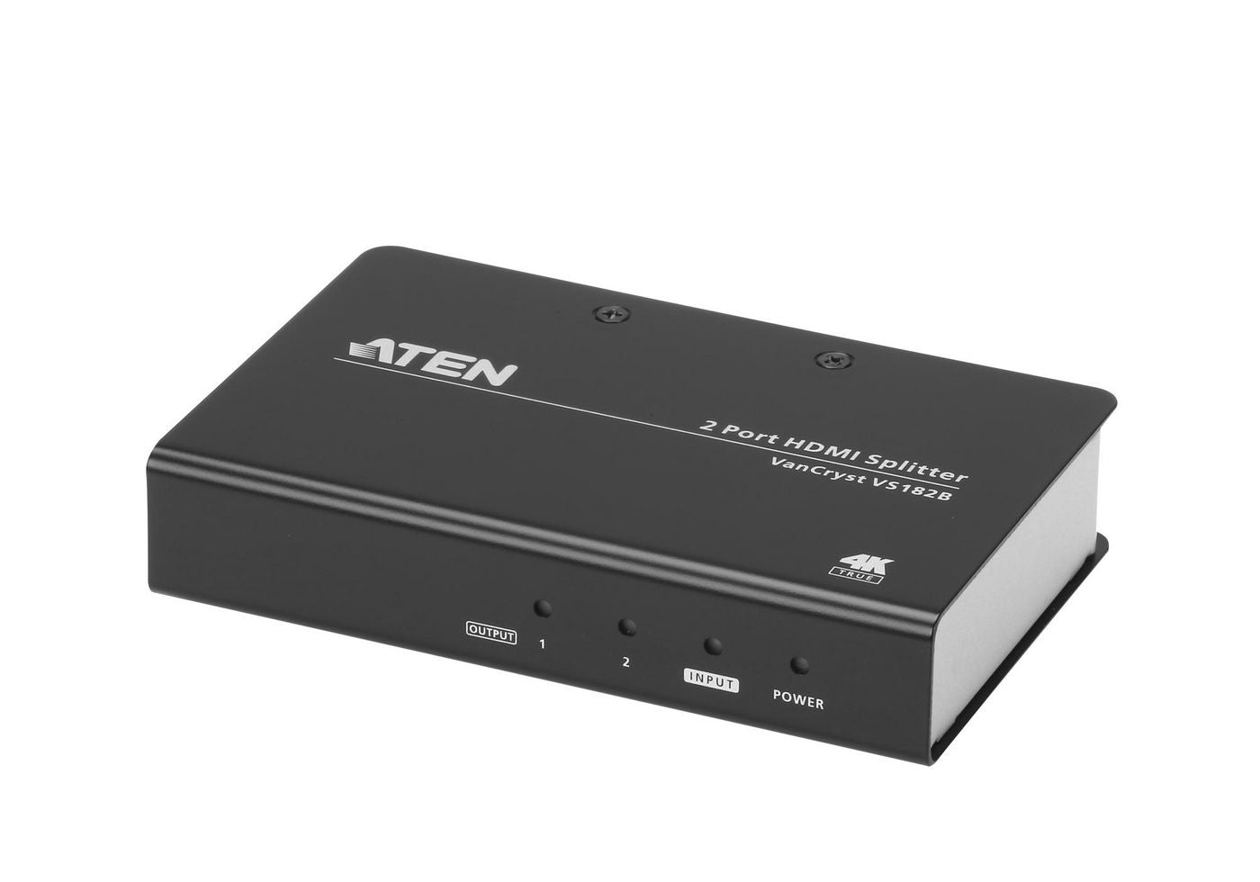 ATEN HDMI Splitter, 1× HDMI Eingang / 2× HDMI Ausgang, 4K@60 Hz, HDR, HDCP 2.2, 4:4:4, 5 m, Schwarz