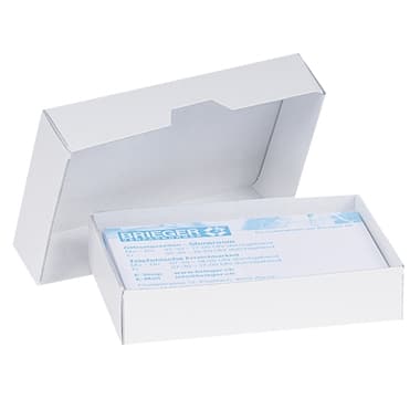 Brieger Stulpschachtel – 88 × 60 × 45 mm, 300 g/m², weiss – 1 Stk.