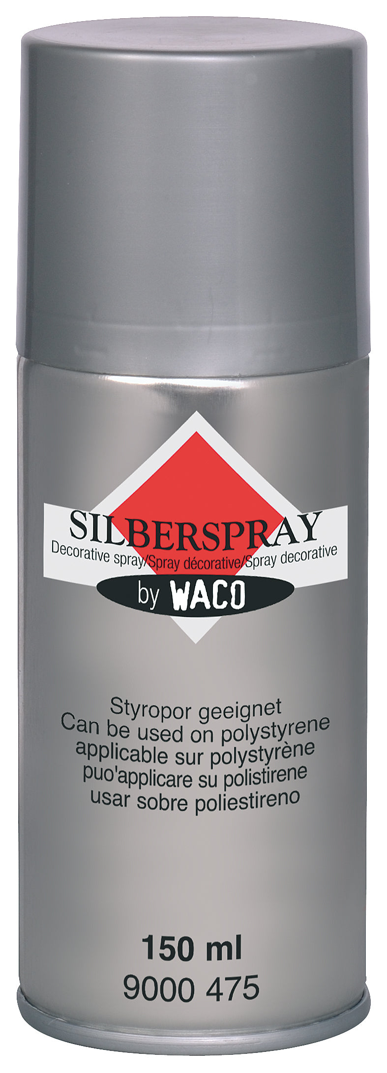 Waco Deco-Spray Farbspray – Silber – 150 ml – für Styropor