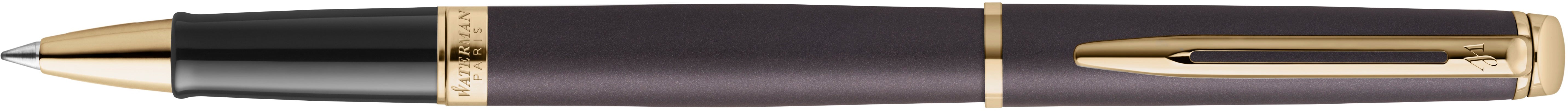 Waterman Hémisphère Understated Edition – Tintenroller, Schwarz, mit Kappe