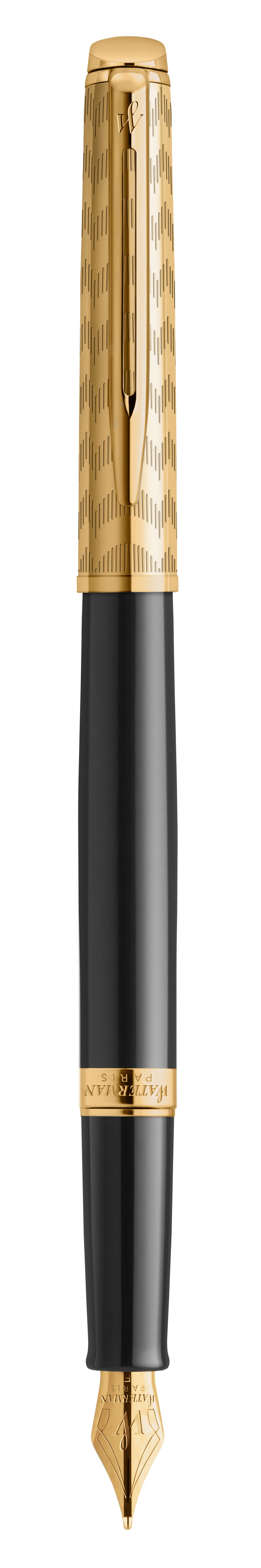 Waterman Hémisphère Opera – Füllfederhalter – M – Schwarz – Edelstahl – Geschenkbox