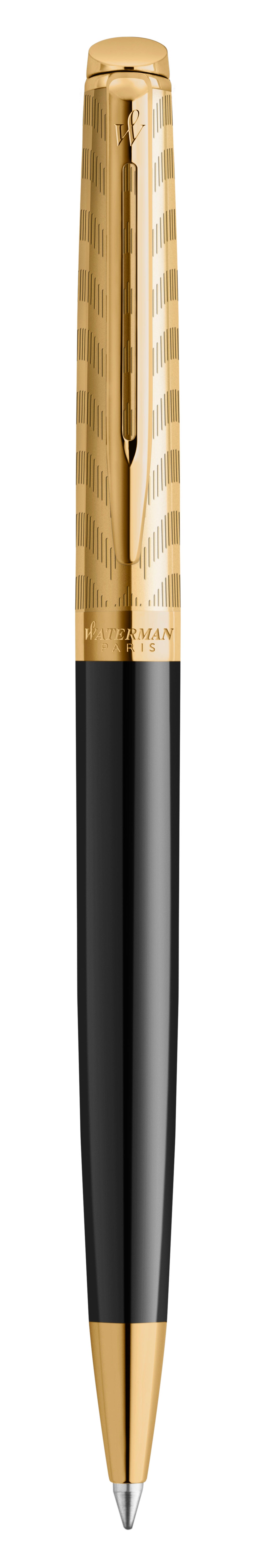 Waterman Hémisphère Opera Kugelschreiber – Blau, Medium, Deckel, lackiert, goldplattierte Kappe, Geschenkbox