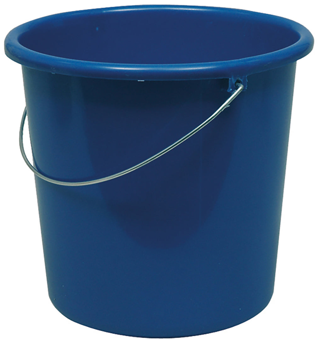 Webstar Putzeimer 9731 – 10 l, mit Metallbügel, Kunststoff, blau, 29,0 × 29,0 × 27,0 cm