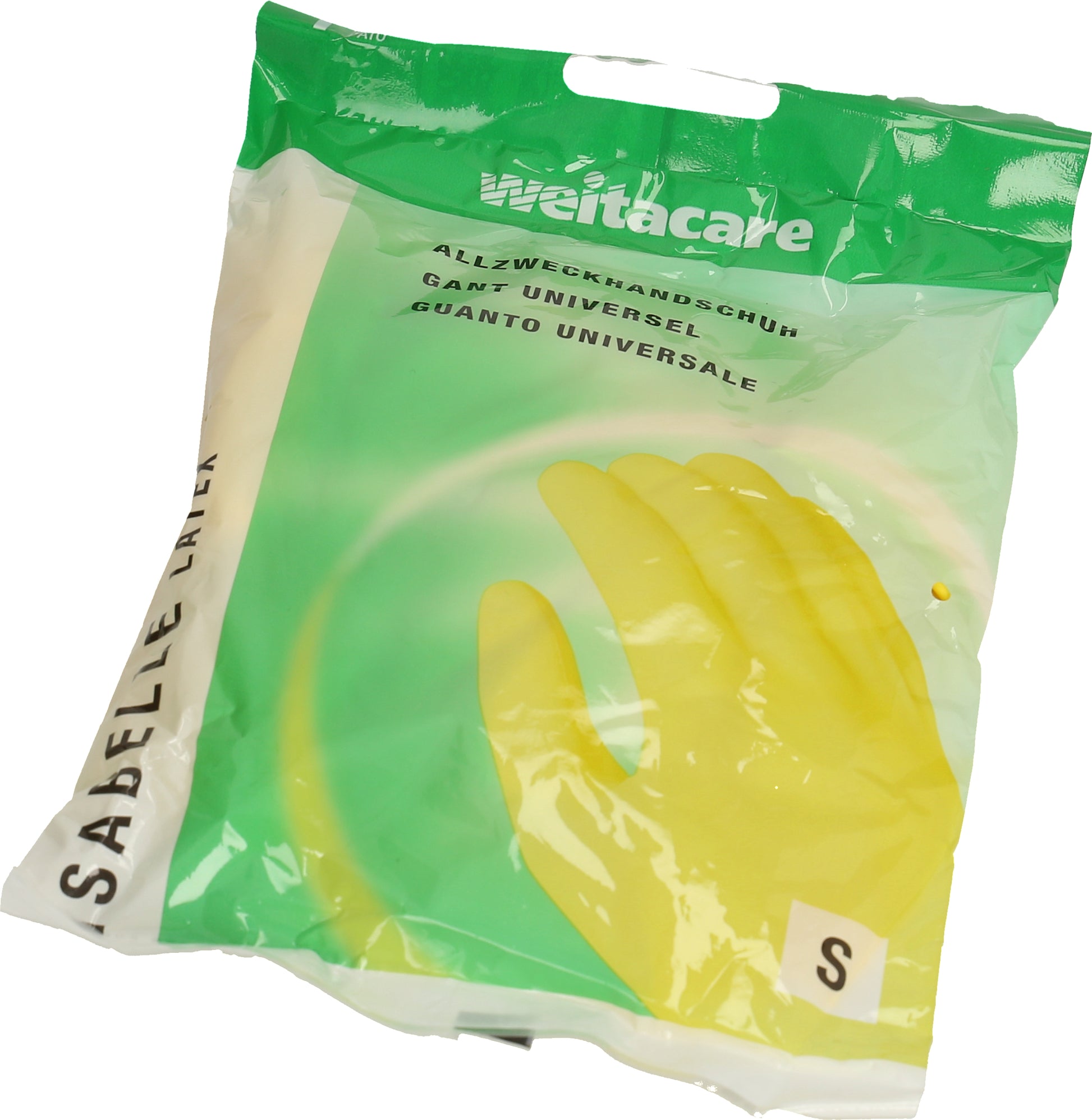 Weita Arbeitshandschuhe RF-1/26 – Grösse S – Latex, Gelb, antibakteriell