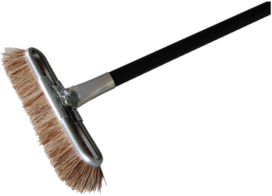 Weitaclean Scheuerbürste – pflanzliche Faser, Metall, 14×26×7,5 cm, schwarz, drehbarer Aufhänger
