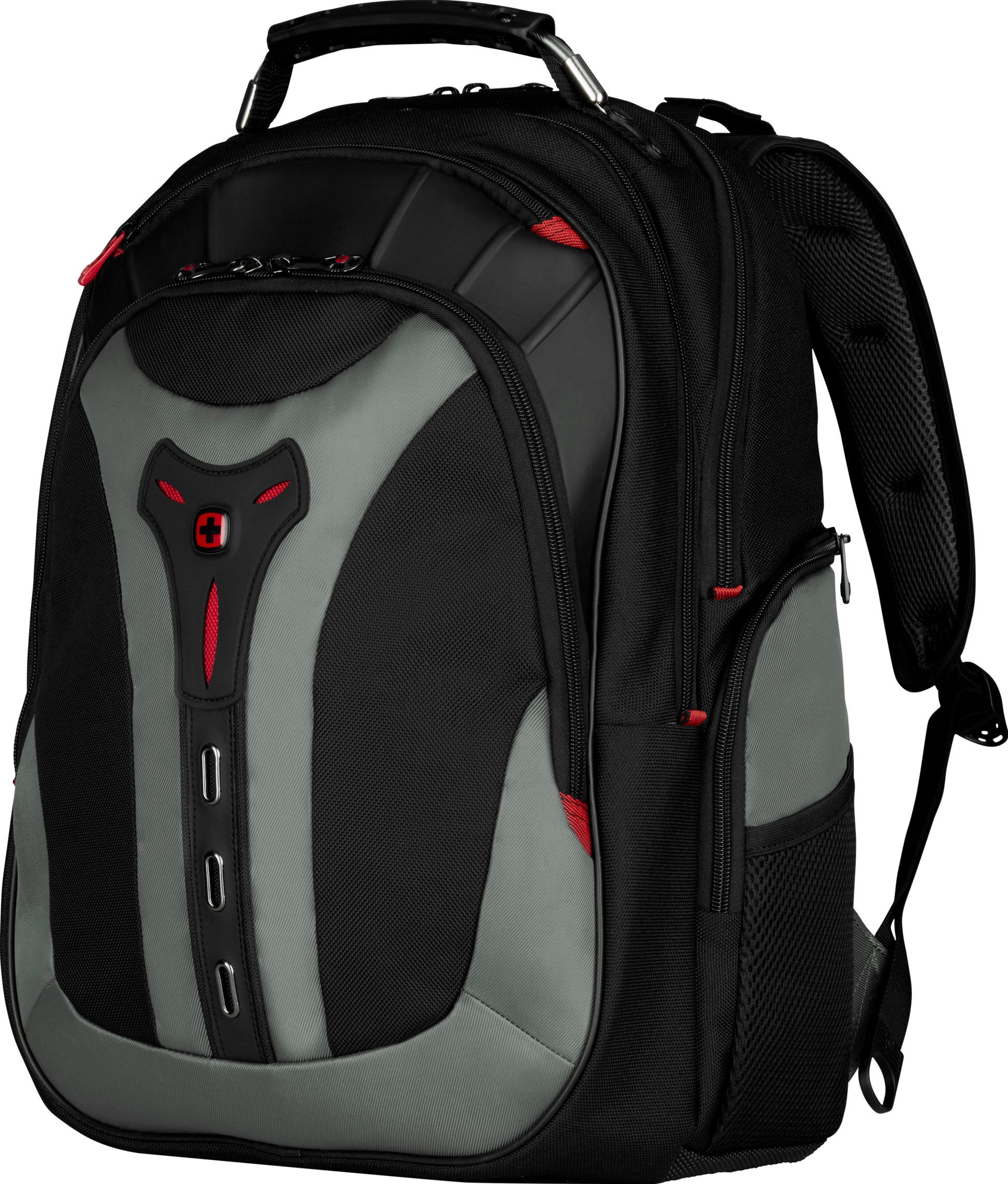Wenger/SwissGear Wenger Pegasus Notebook-Rucksack bis 17" – Gepolstertes Laptop- und Tabletfach, SmartOrg – Grau