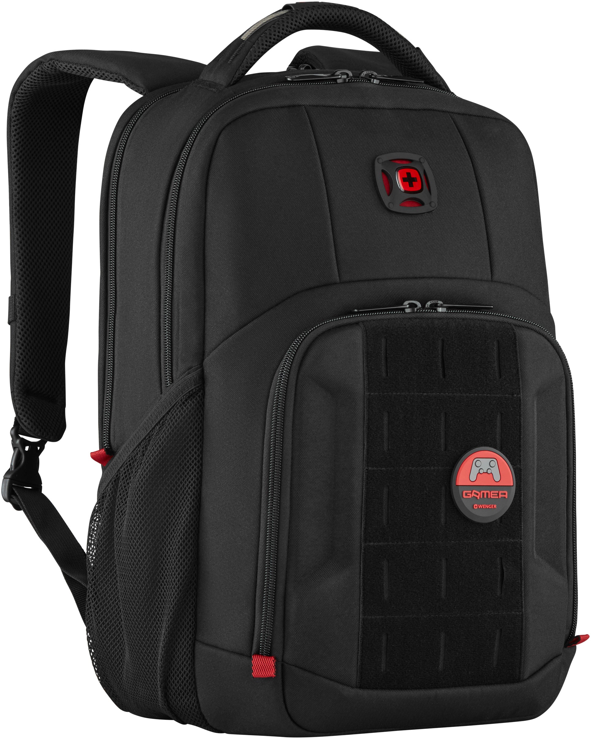 Wenger/SwissGear WENGER Gaming-Notebook-Rucksack PlayerMode 611651 – für 15,6", mit Headset-Fach, Anti-Diebstahl-Verschluss