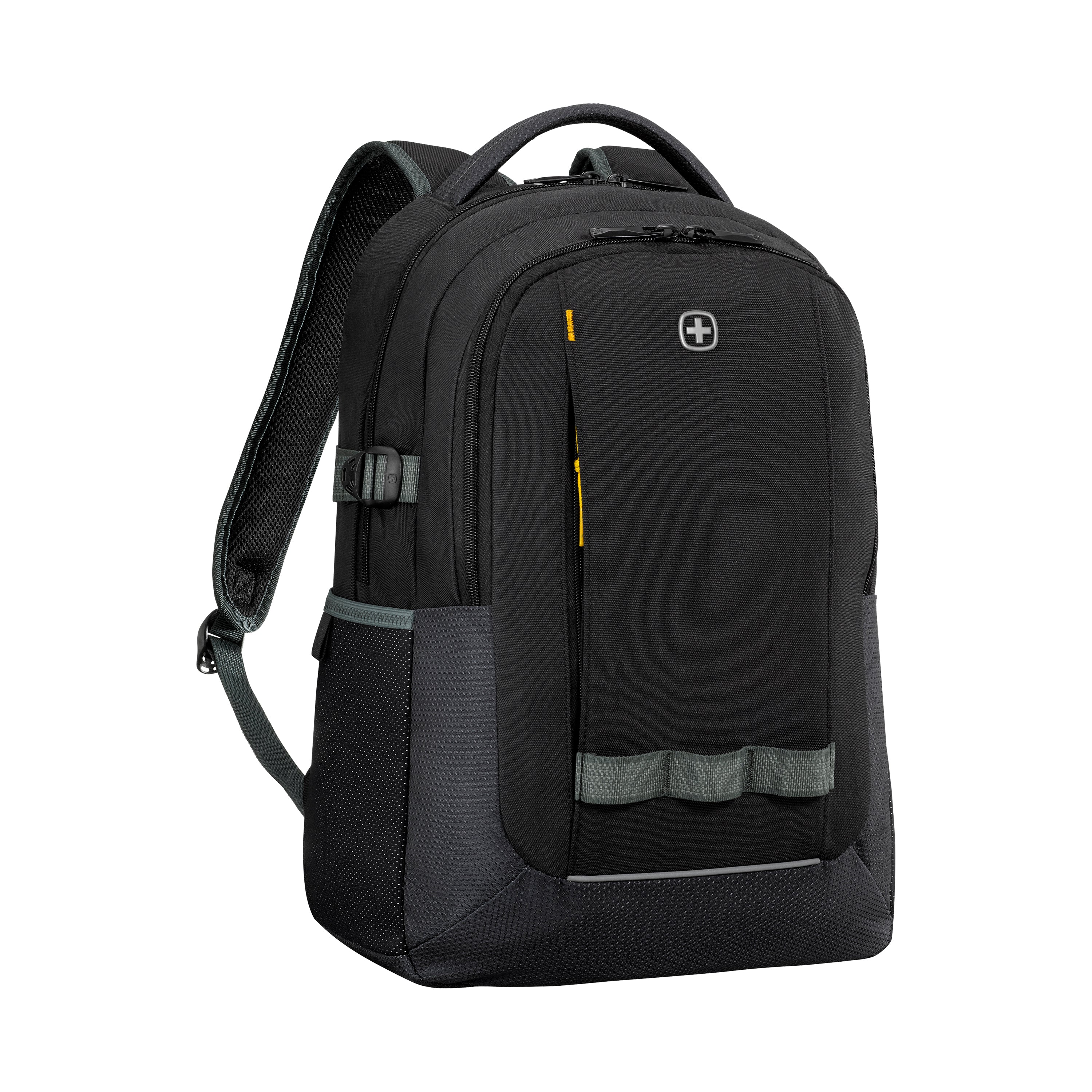 Wenger/SwissGear Wenger Notebook-Rucksack Ryde – für 16", gepolstertes Laptopfach, rPET-Polyester – Gravity Black