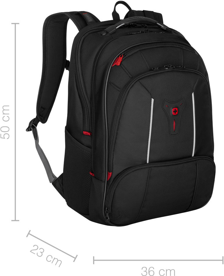 Wenger/SwissGear Wenger Notebook-Rucksack Carbon Pro 653129 – für 15,6", mit Trolleyriemen, rPET-Polyester