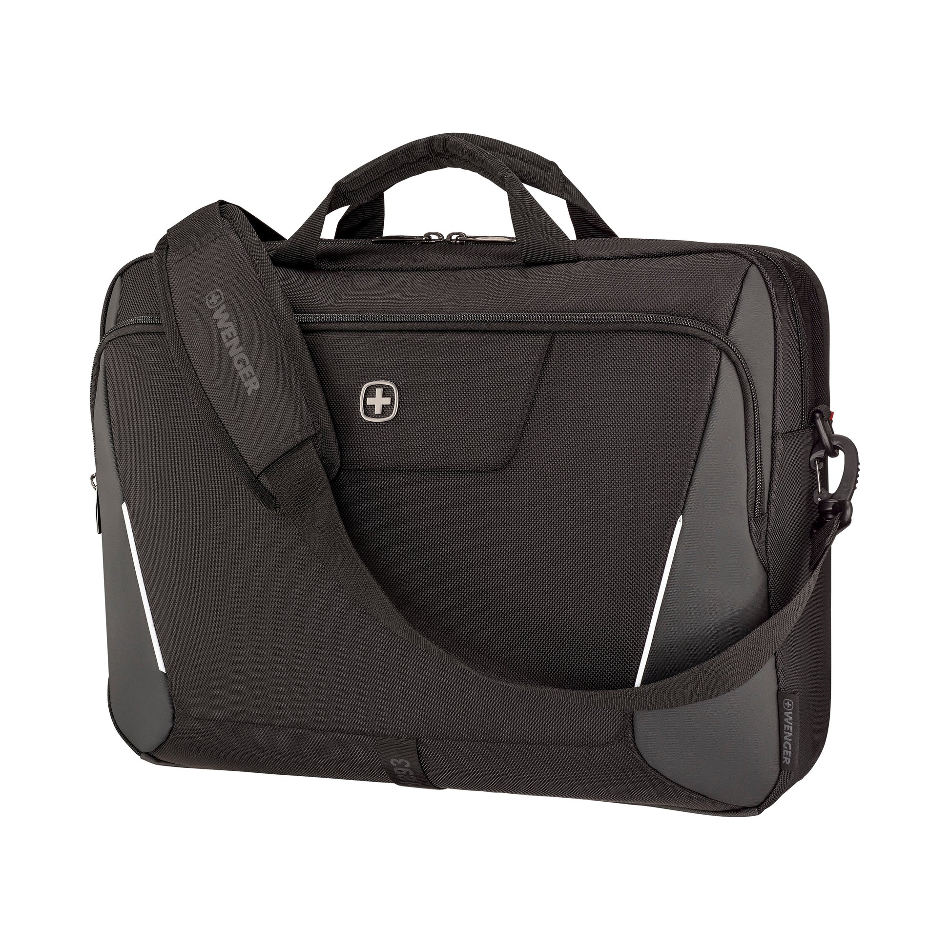 Wenger/SwissGear Wenger XE Brief Notebook-Tasche bis 17" – Gepolstertes Laptop-Fach, Separates Tablet-Fach – Schwarz