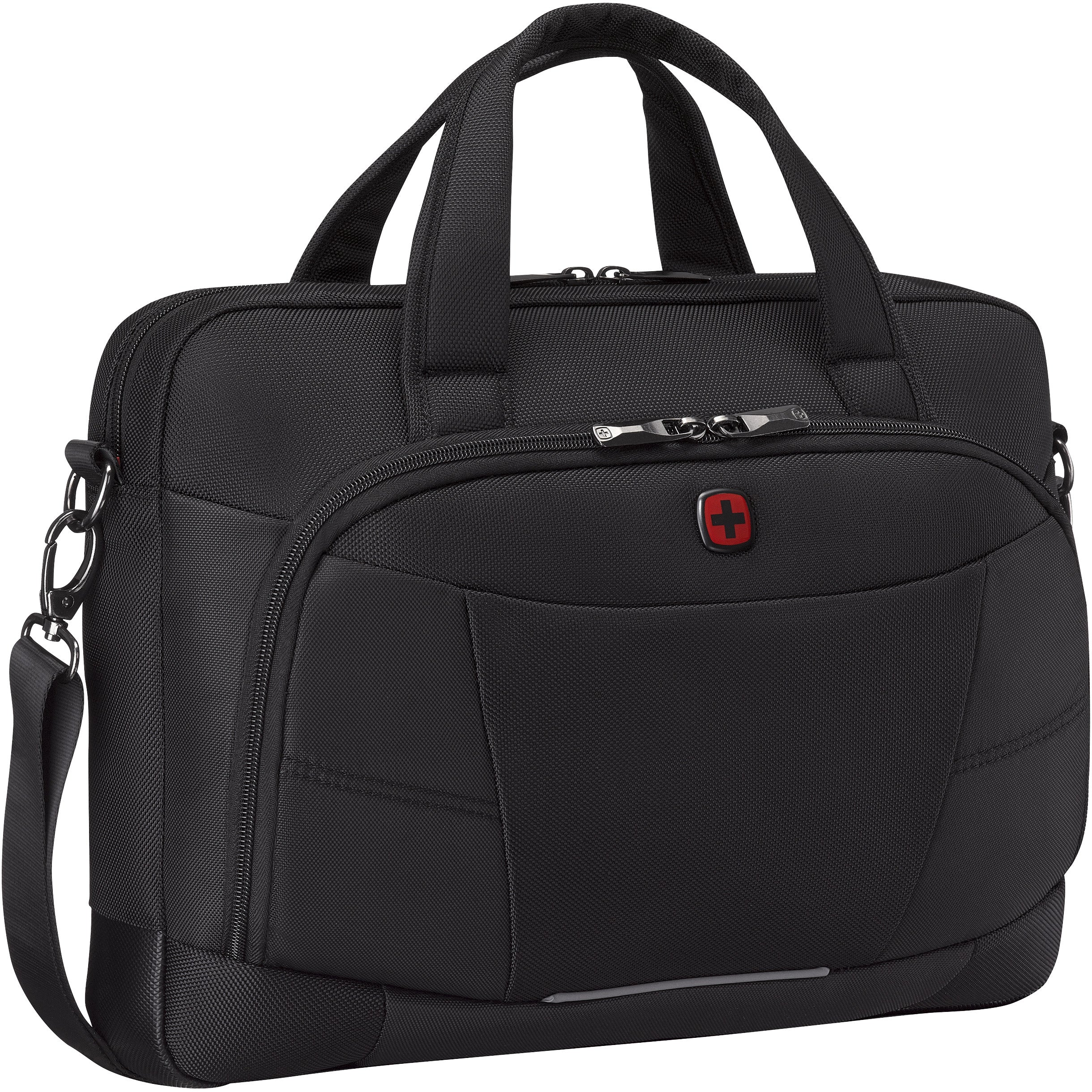 Wenger/SwissGear Wenger Notebook-Tasche bis 16" – mit Tablet-Fach, Trolleyriemen – Schwarz