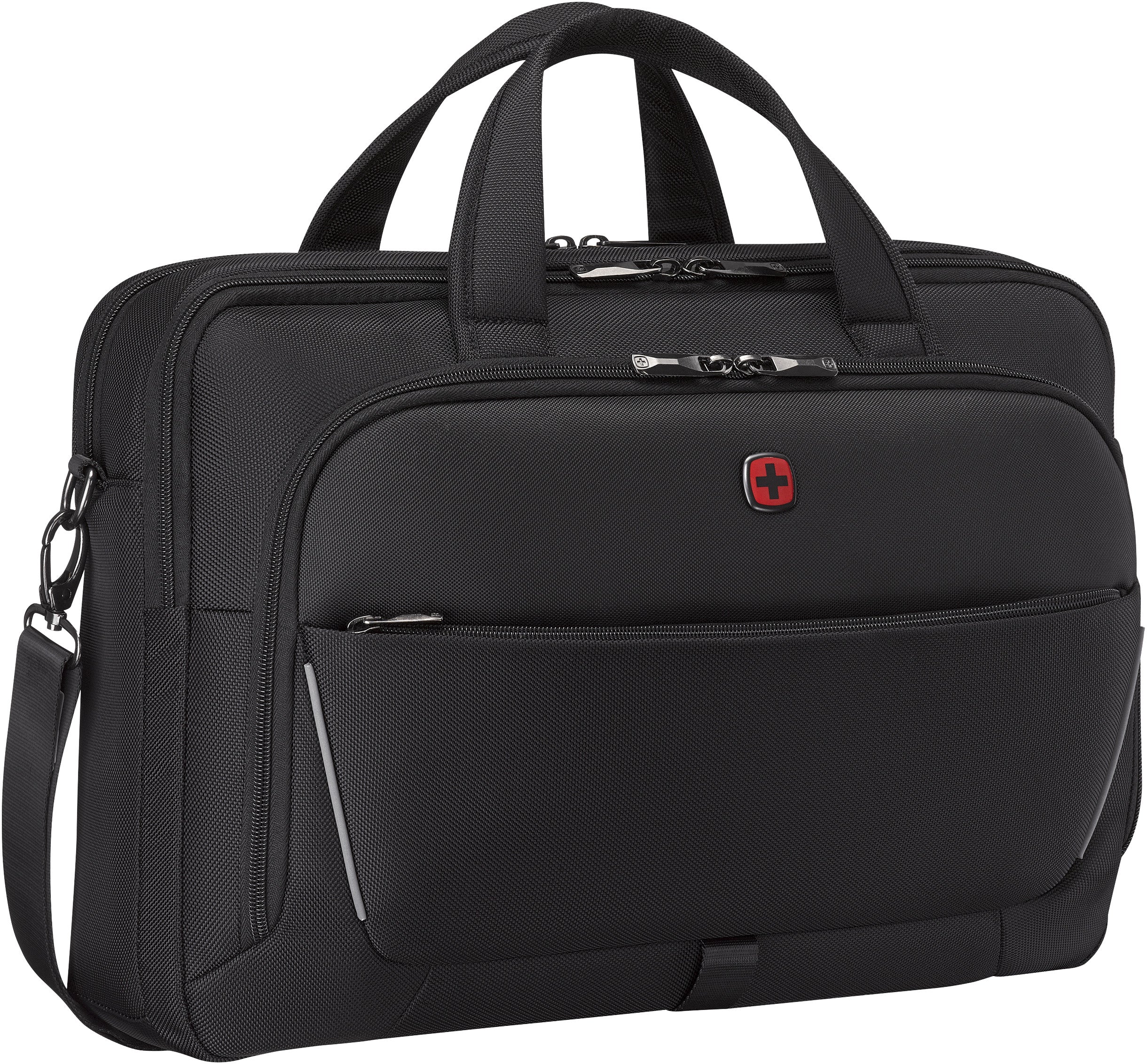 Wenger/SwissGear Wenger Notebook-Tasche bis 17" – Triple Protect Laptop-Fach, Trolleyriemen – Schwarz