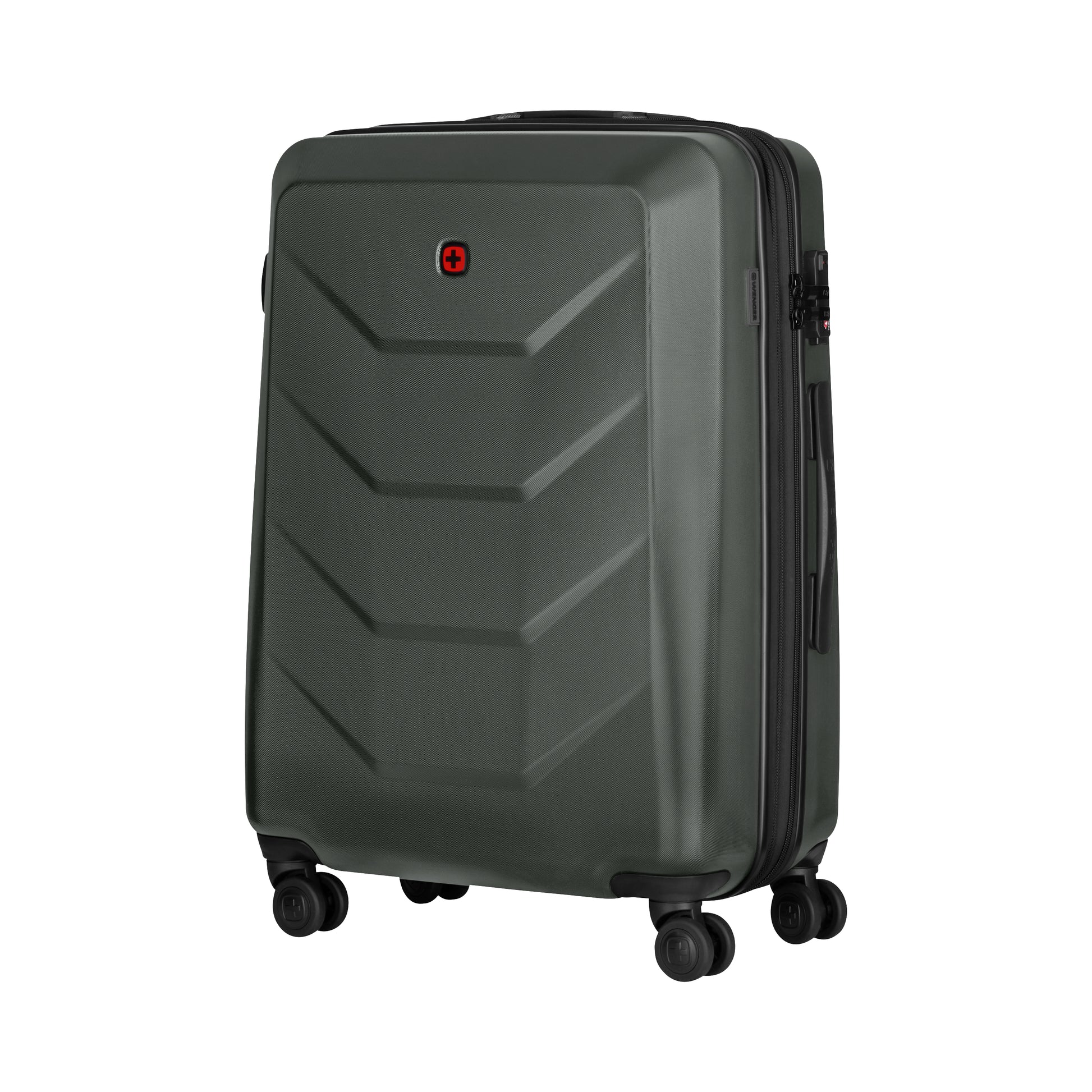 Wenger/SwissGear Wenger Prymo – Trolley Hartschale, 59 l, 4 Doppelrollen, TSA-Schloss, erweiterbar, Anthrazit