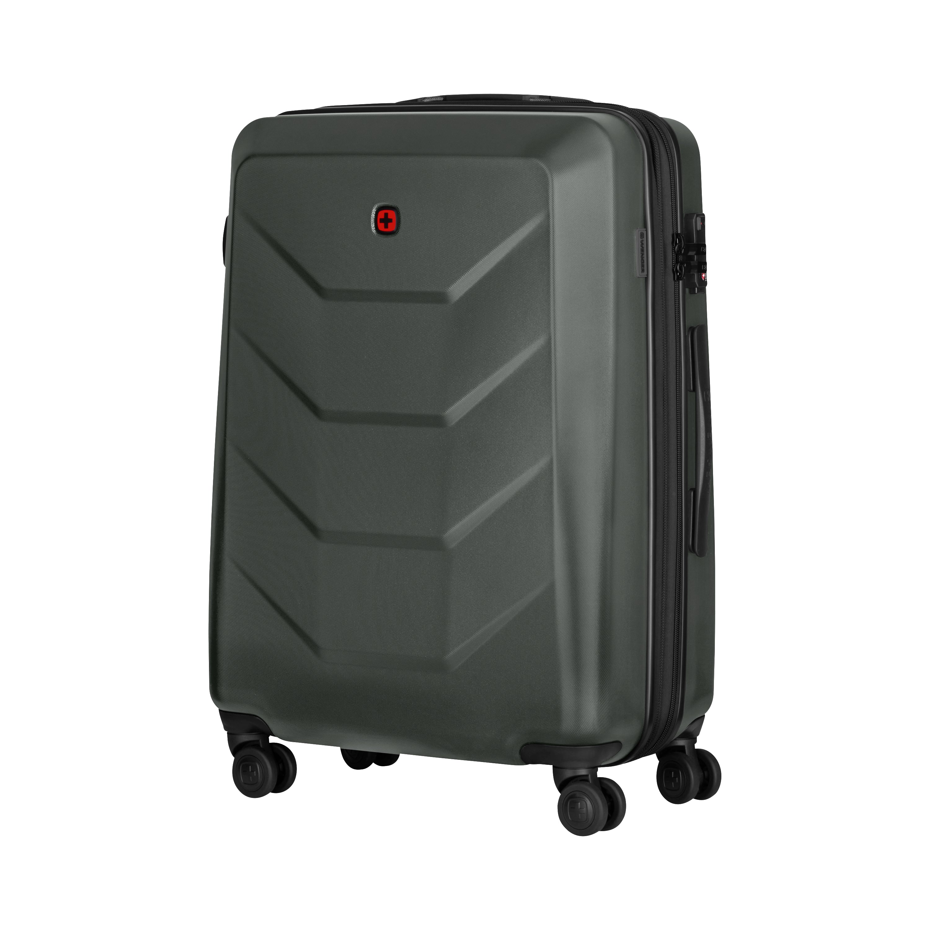 Wenger/SwissGear Wenger Prymo – Trolley Hartschale, 59 l, 4 Doppelrollen, TSA-Schloss, erweiterbar, Anthrazit