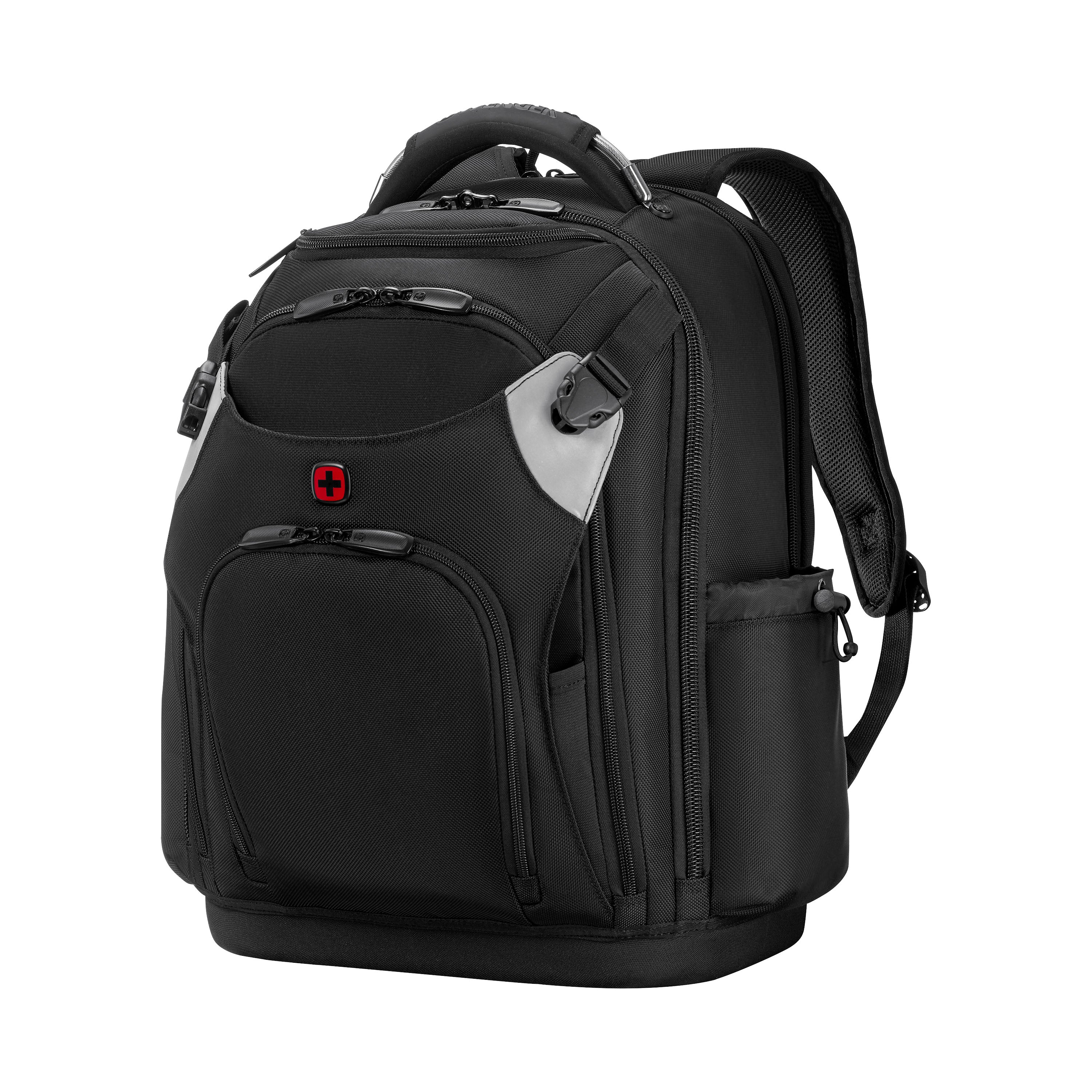Wenger/SwissGear Wenger Notebook-Rucksack PROFESSIONAL 653722 – für 17", mit USB, rPET-Polyester – Schwarz