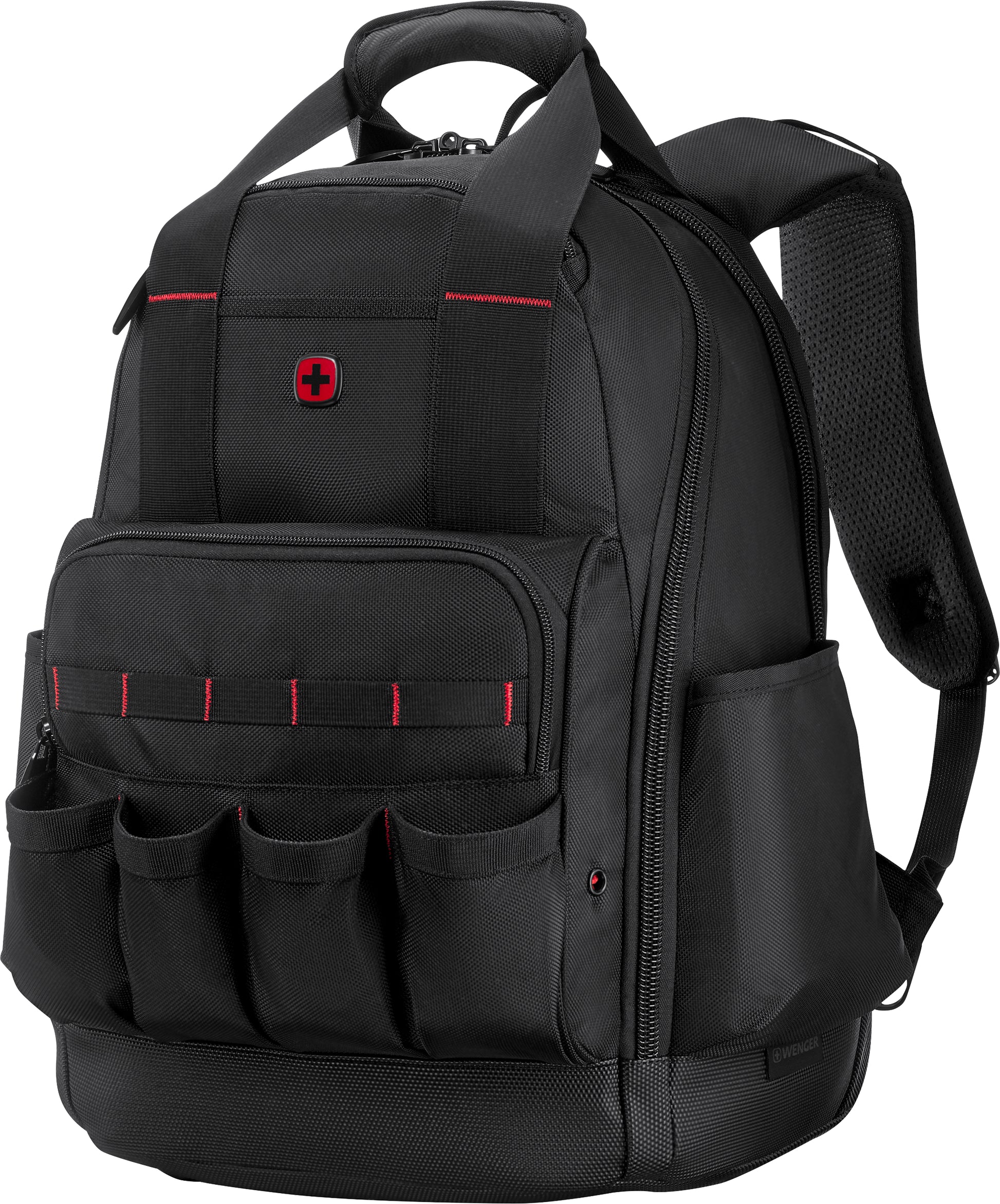 Wenger/SwissGear Wenger Notebook-Rucksack ADVANCED – für 16", abschliessbare Reissverschlüsse, rPET-Polyester – Schwarz