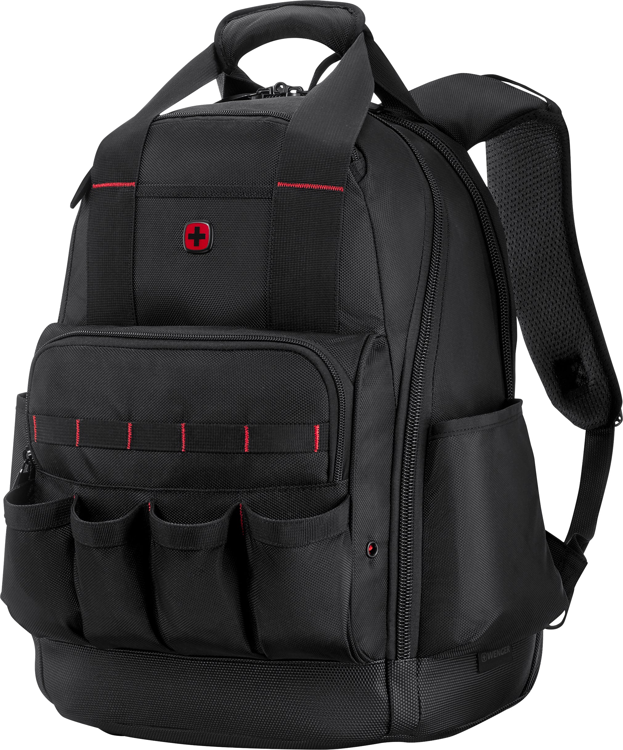Wenger/SwissGear Wenger Notebook-Rucksack ADVANCED – für 16", abschliessbare Reissverschlüsse, rPET-Polyester – Schwarz