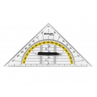Westcott Geodreieck, 18,5 cm – mit abnehmbarem Griff
