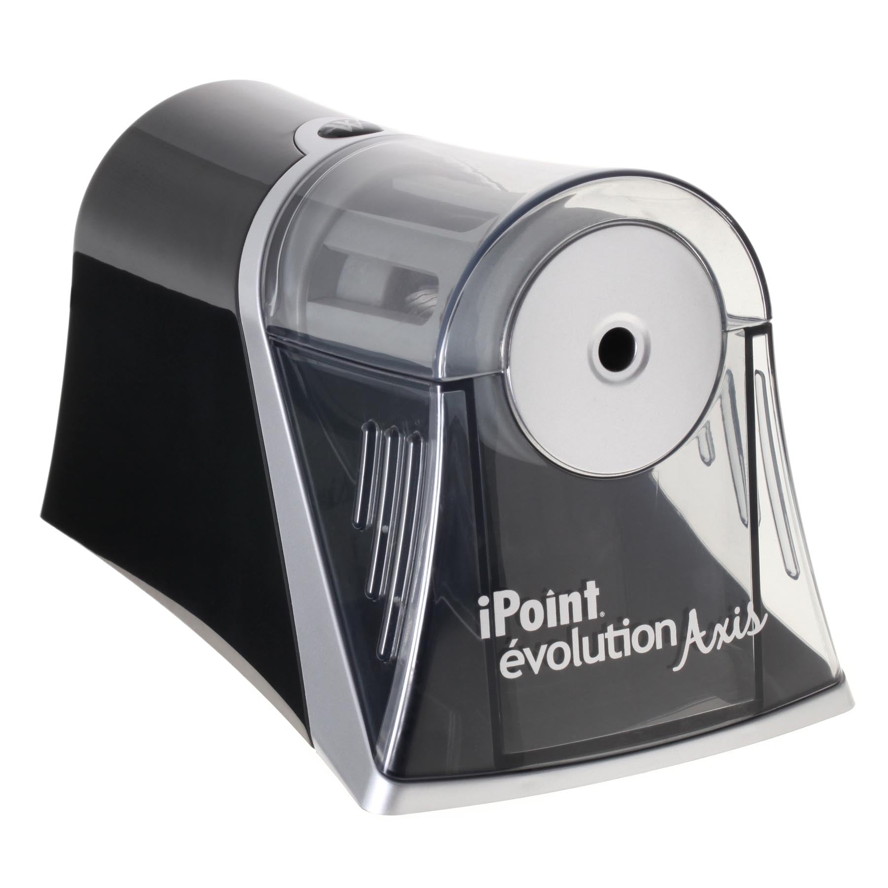 Westcott iPoint Evolution E-1551000 Elektro-Spitzmaschine – für Ø bis 8 mm – schwarz/silber
