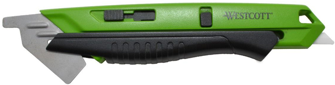 Westcott E-1792000 – Sicherheitsmesser, Keramikklinge, doppelseitig, grün