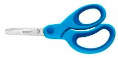 Westcott Kinderschere 15,4 cm, abgerundet – Softgrip, grosser Griff, Blau