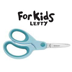 Westcott Kinderschere 14,5 cm, für Linkshänder – Softgrip, Türkis
